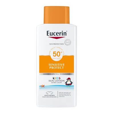 EUCERIN Sensitive Protect Kids Sun Lotion LSF 50+ Sondergröße