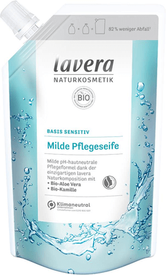 LAVERA basis sensitiv Pflegeseife mild Bio Aloe+Kamille Refill