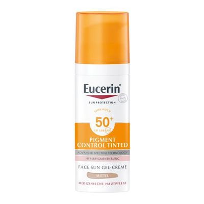 EUCERIN Sun Pigment Control Face Gel-Creme LSF 50+ mittel