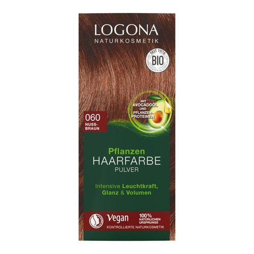 Logona Pflanzen Haarfarbe Pulver 060 - Marien-Apotheke 100 g nussbraun